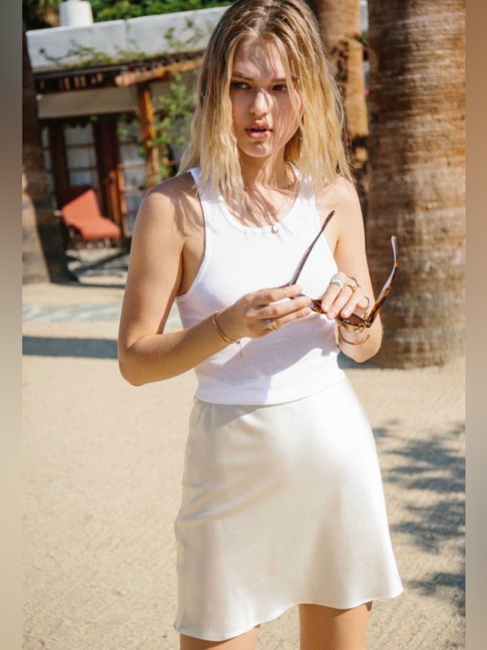 Merritt Charles ‘Madison Silk Mini Skirt’